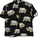 Campia Moda Floral Hawaiian Shirt - XL Black Viscose
