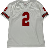 Age 12-13 Ohio State Buckeyes Nike Ncaa Jersey - Large White Polyester