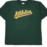 Athletics Majestic Mlb T-Shirt - 2XL Green Cotton