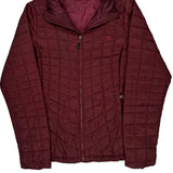 The North Face Puffer - Small Burgundy Polyester