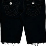 True Religion Denim Shorts - 27W US 4 Black Cotton