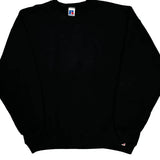 Russell Athletic Sweatshirt - XL Black Cotton