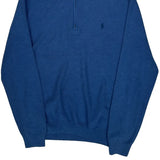 Polo By Ralph Lauren 1/4 Zip - XL Blue Cotton