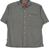 Ecko Unltd Checked Short Sleeve Shirt - XL Gray Cotton