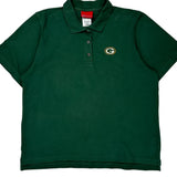 Green Bay Packers Reebok Nfl Polo Shirt - Large Green Cotton