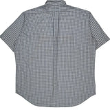 Blake Ralph Lauren Checked Short Sleeve Shirt - XL Blue Cotton