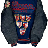 Livonia Travel Hockey Holloway Varsity Jacket - Small Gray Leather