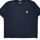 Carhartt T-Shirt - 2XL Navy Cotton