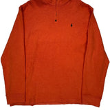 Polo By Ralph Lauren 1/4 Zip - 2XL Orange Cotton