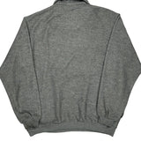 House Of Harley Davidson 1/4 Zip - Large Grey Cotton