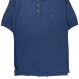 Timberland Polo Shirt - Large Blue Cotton