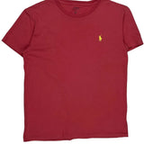 Polo By Ralph Lauren T-Shirt - Small Red Cotton