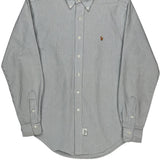 Polo By Ralph Lauren Striped Shirt - Medium Blue Cotton