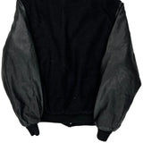 Rennoc Varsity Jacket - Large Black Wool Blend