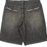 Unbranded Baggy Denim Shorts - 37W 10L Gray Denim