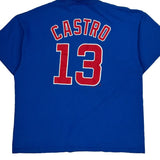 Chicago Cubs Majestic Mlb T-Shirt - XL Blue Cotton