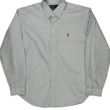 Ralph Lauren Striped Shirt - XL Blue Cotton