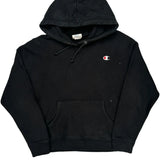 Reverse Weave Champion Hoodie - Large Black Cotton