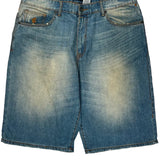 Rocawear Denim Shorts - 36W 12L Light Wash Cotton