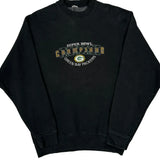 Green Bay Packers Unbranded Football Sweatshirt - Small Black Cotton