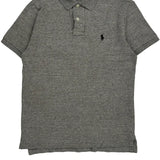 Polo By Ralph Lauren Slim Fit Polo Shirt - Small Gray Cotton