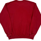 Timberland Spellout Sweatshirt - Large Red Cotton