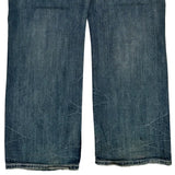Silver Contrast Stitch Jeans - 36W 30L Blue Cotton