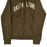 Polo Jeans Company Ralph Lauren Spellout Hoodie - Medium Brown Cotton Blend