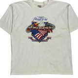 Patriotic Anvil Graphic T-Shirt - 2XL White Cotton
