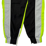 Black Label Starter Contrast Stitch Track Pants - Large Gray Polyester