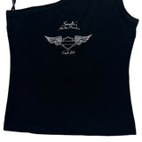 Motorcycles Harley Davidson Asymmetric Tank Top - Large Black Cotton
