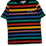 Guess Striped T-Shirt - Large Multicoloured Cotton
