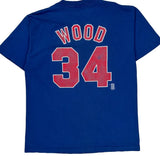 Chicago Cubs Majestic Mlb T-Shirt - Large Blue Cotton