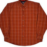 Wrangler Checked Shirt - XL Orange Cotton