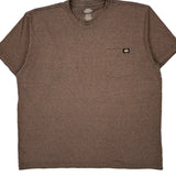 Dickies T-Shirt - 2XL Brown Polyester Blend