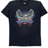 Sturgis Black Hills Rally Harley Davidson Graphic T-Shirt - Large Black Cotton