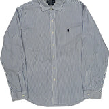 Polo By Ralph Lauren Striped Shirt - XL Blue Cotton