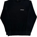 Patagonia Long Sleeve T-Shirt - Medium Black Cotton