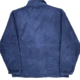 Made In USA Nike Fleece Jacket - Large Blue Polyester