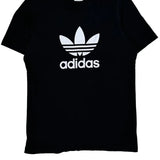 Adidas T-Shirt - Medium Black Cotton