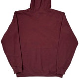 Carhartt Spellout Hoodie - Medium Burgundy Cotton