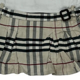 Age 3M Burberry Checked Dress - XS White Cotton