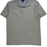 Tommy Hilfiger Polo Shirt - XL Grey Cotton
