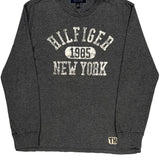 Tommy Hilfiger Long Sleeve T-Shirt - Large Gray Cotton