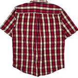 Carhartt Checked Short Sleeve Shirt - Large Red Cotton