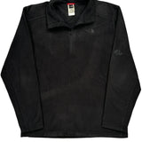The North Face 1/4 Zip - Large Black Polyester