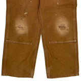 Carhartt Double Knee Carpenter Pants - 32W 30L Brown Cotton