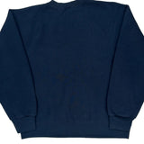 90S Blank Gildan Sweatshirt - Large Navy Cotton