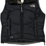 550 Fill The North Face Puffer Vest - XS Black Nylon