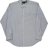 Ralph Lauren Striped Shirt - XL Blue Cotton